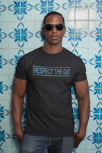 Load image into Gallery viewer, Respect The DJ Blue Logo Unisex T-Shirt (Short-Sleeve)