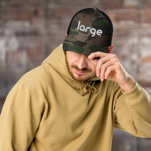 Large Music Camouflage trucker hat