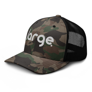 Large Music Camouflage trucker hat