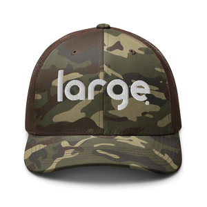 Large Music Camouflage trucker hat