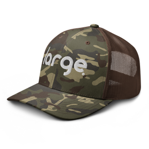 Large Music Camouflage trucker hat