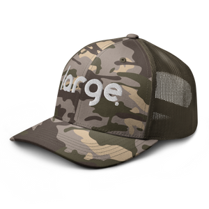 Large Music Camouflage trucker hat