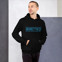 Load image into Gallery viewer, Respect The Dj Blue Logo Unisex Hoodie