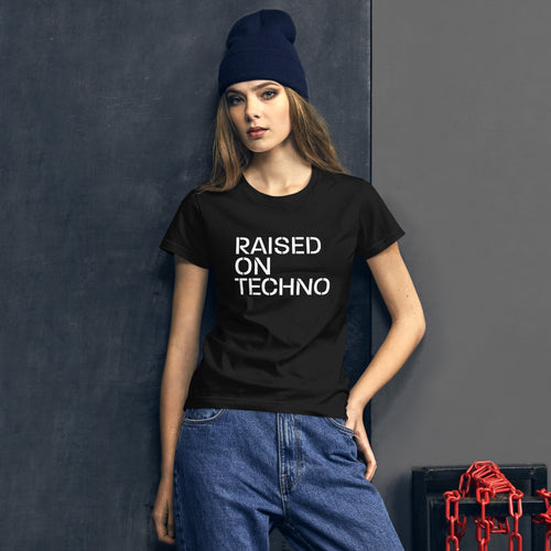 Raised On Techno Women's T Shirt
