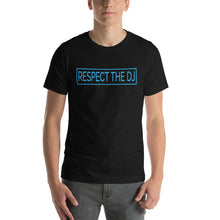 Load image into Gallery viewer, Respect The DJ Blue Logo Unisex T-Shirt (Short-Sleeve)