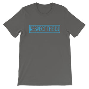 Respect The DJ Blue Logo Unisex T-Shirt (Short-Sleeve)