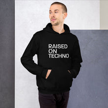 Load image into Gallery viewer, Raised On Techno Unisex Hoodie