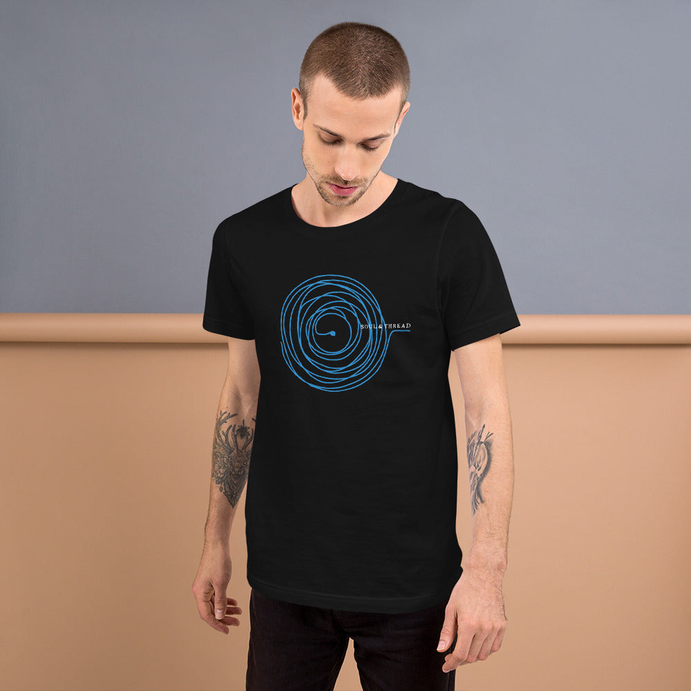 Soul & Thread Record and Needle Unisex T-Shirt (Short-Sleeve)