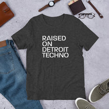 Load image into Gallery viewer, Raised On Detroit Techno Unisex T-Shirt (Short-Sleeve)