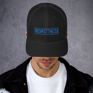 Respect The DJ Blue Logo Trucker Cap